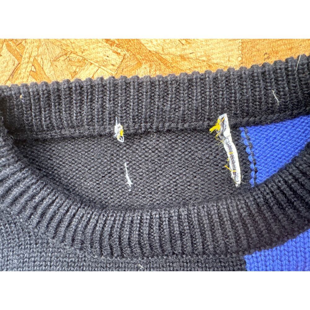 Vintage 80s Tyrolia Ski Wool Sweater Novelty Abstract Graphic - Adult Size M - Picture 6 of 7